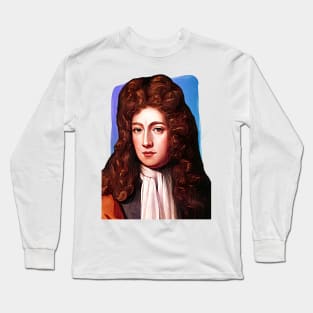 English Natural Philosopher Robert Boyle illustration Long Sleeve T-Shirt